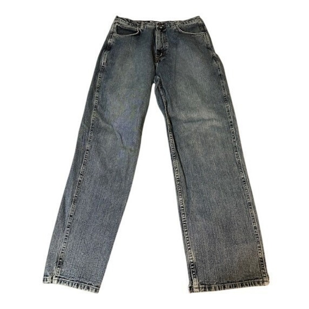 Nautica Jeans Company Mens 36x34 Blue Straight Leg Denim Pants Medium Wash Y2K